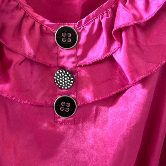 Care n Sport Women's Magenta Sleeves Less Blouse Stretch Top Size 2X - Picture 3 of 10